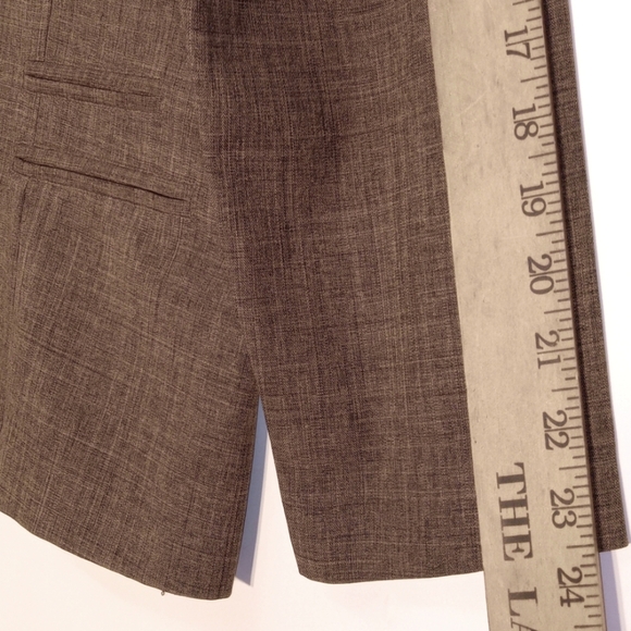 Sag Harbor Blazer Academia Minimalist Long Sleeve W18 Brown Pockets Button Close - Picture 11 of 12